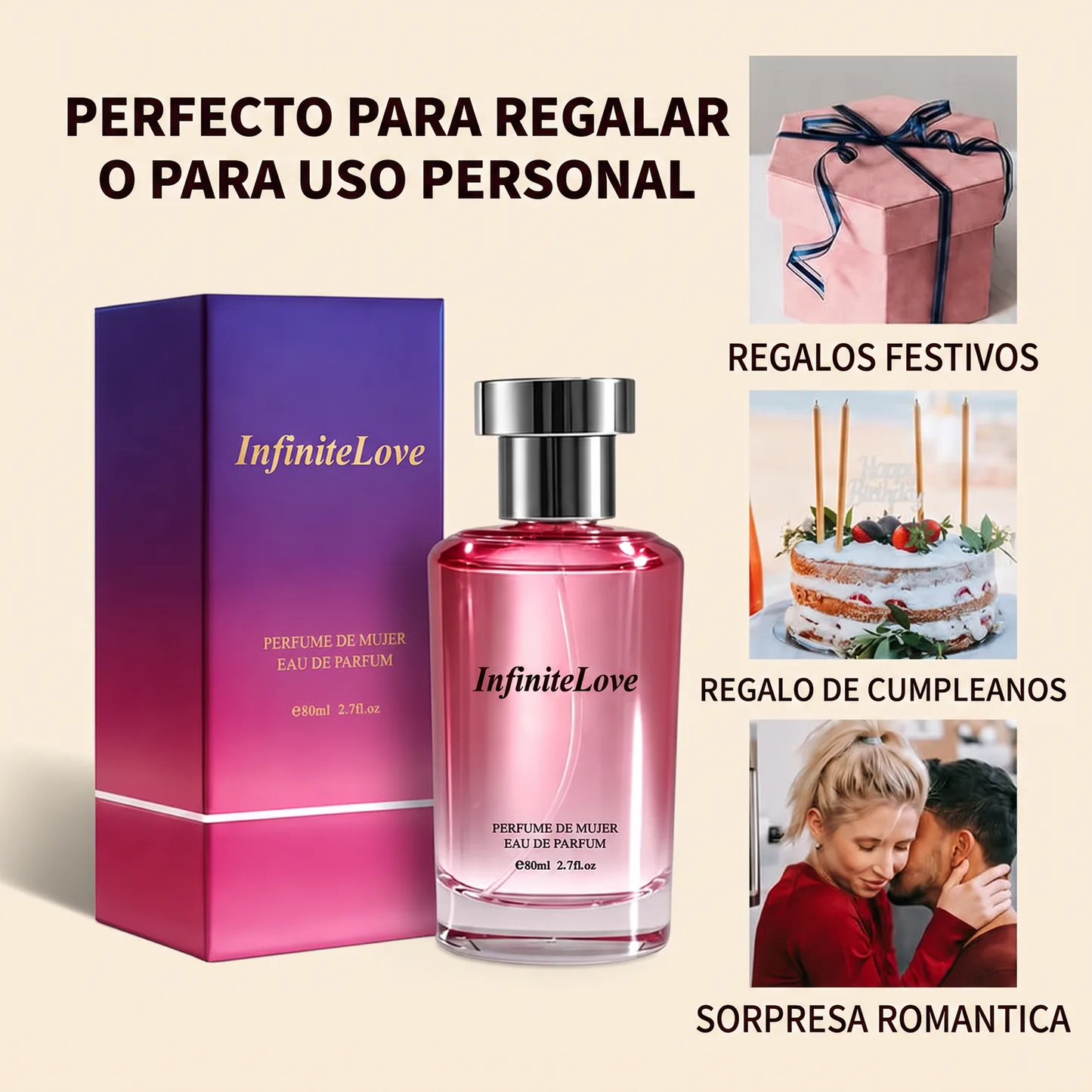 Perfume Oriental Floral para Mujer - Eau de Parfum 80ml