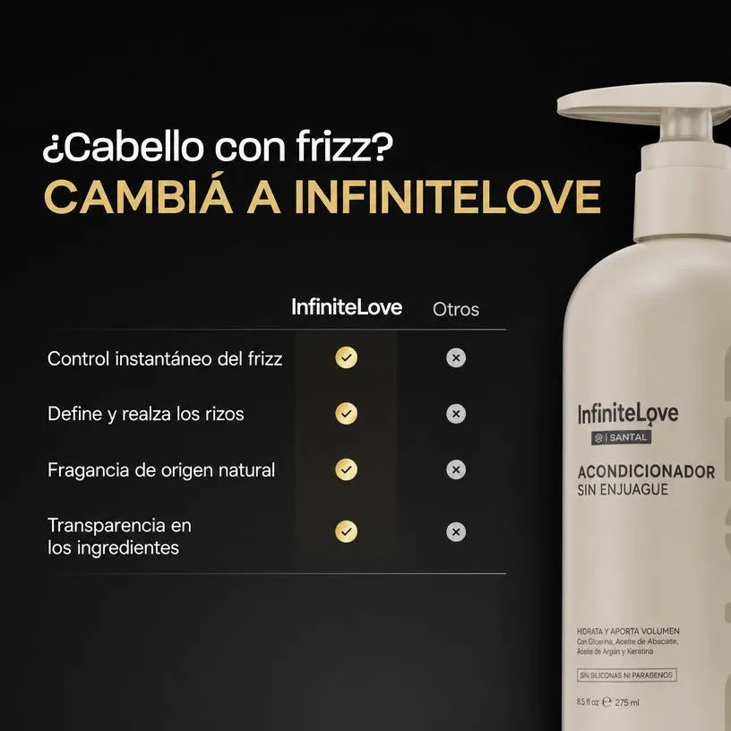 Acondicionador Sin Aclarado Hidratación y Definición Rizos Sin Siliconas 275ml
