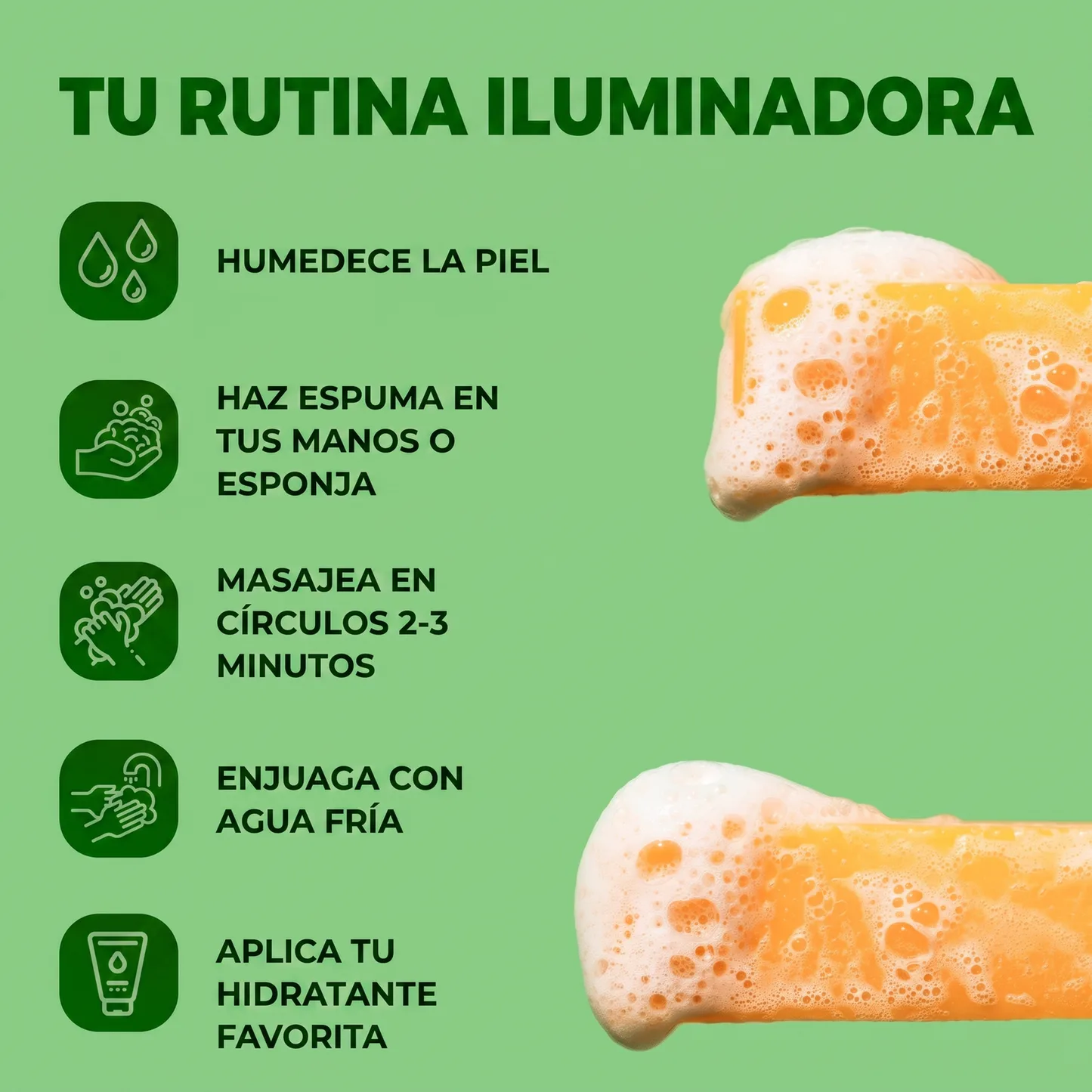 InfiniteGlow - Jabón Iluminador de Cúrcuma