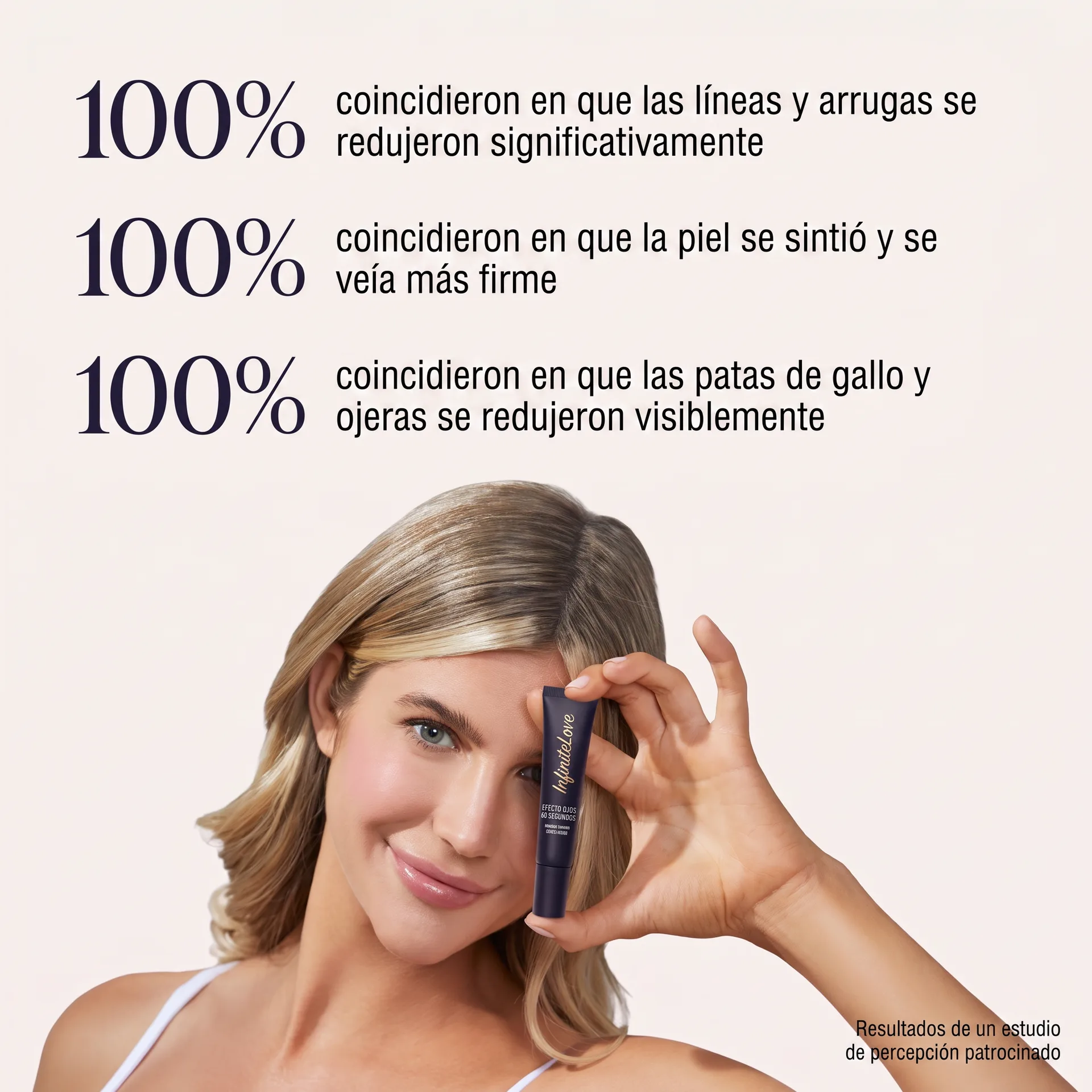 Resultados Clínicos 100% - Líneas, Arrugas, Patas de Gallo