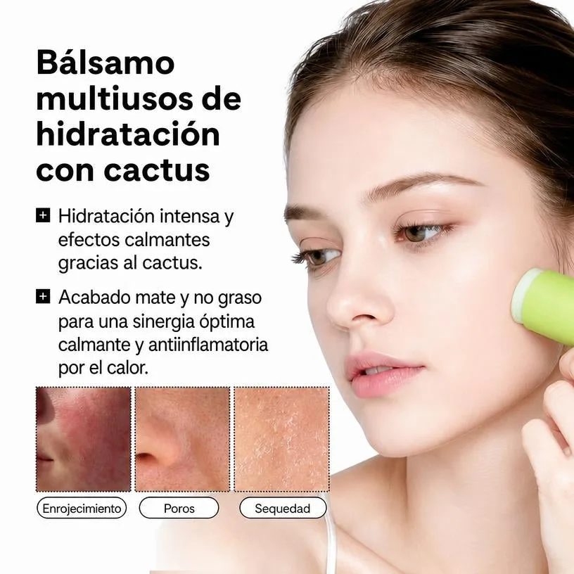 Multi Bálsamo para Poros Cactox — Stick Facial Efecto Frío 25 g