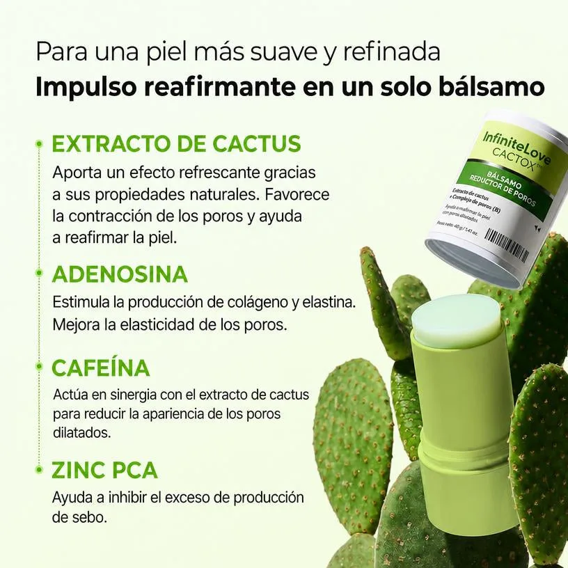 Multi Bálsamo para Poros Cactox — Stick Facial Efecto Frío 25 g