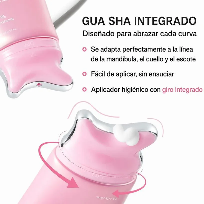 Crema Antiarrugas de Cuello PDRN Colágeno con Gua Sha — Reafirma Cuello y Escote 90 g