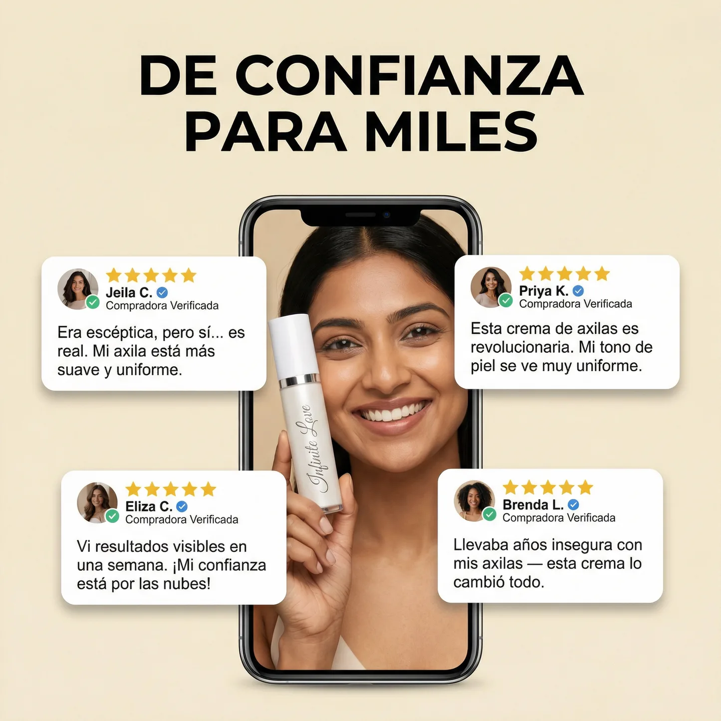 Crema Aclarante para Axilas Hidratación Profunda y Corrección de Manchas Oscuras