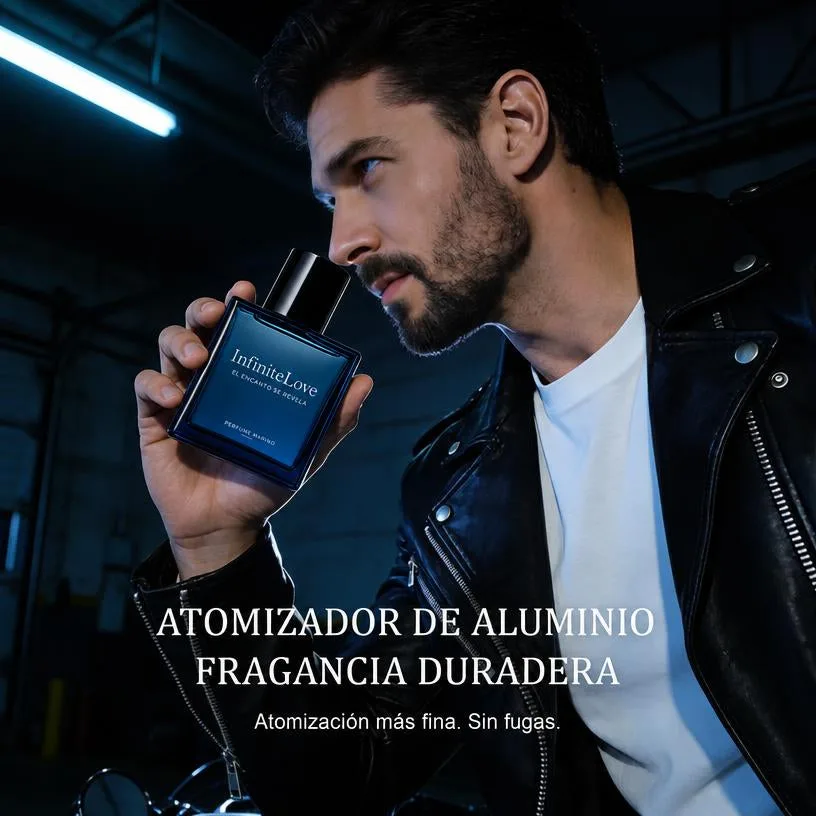 Perfume Marino para Hombre — Colonia Fresca Oceánica de Larga Duración 50 ml