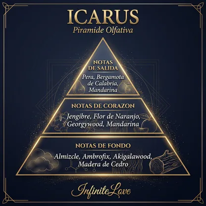 ICARUS Eau de Parfum Unisex - Fragancia Afrutada, Fresca y Almizclada 100ml