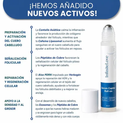 Sérum Capilar Roll-on — Crecimiento y Densidad con 23% de Activos 25 ml