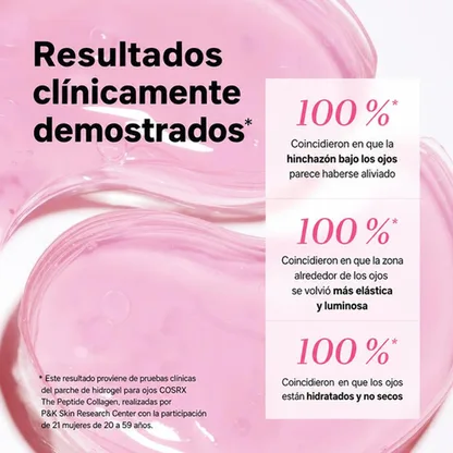 Parches de Hidrogel de Colágeno con Péptidos para Ojos — 60 uds