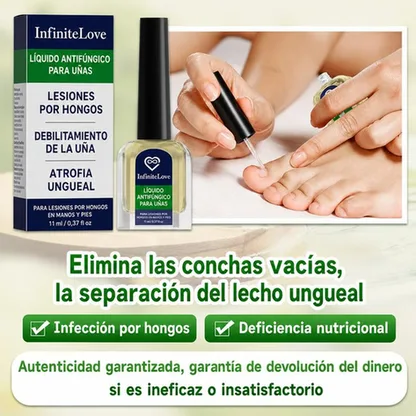 Líquido Antifúngico Uñas Tolnaftato 1% Tratamiento Hongos Manos y Pies 11ml