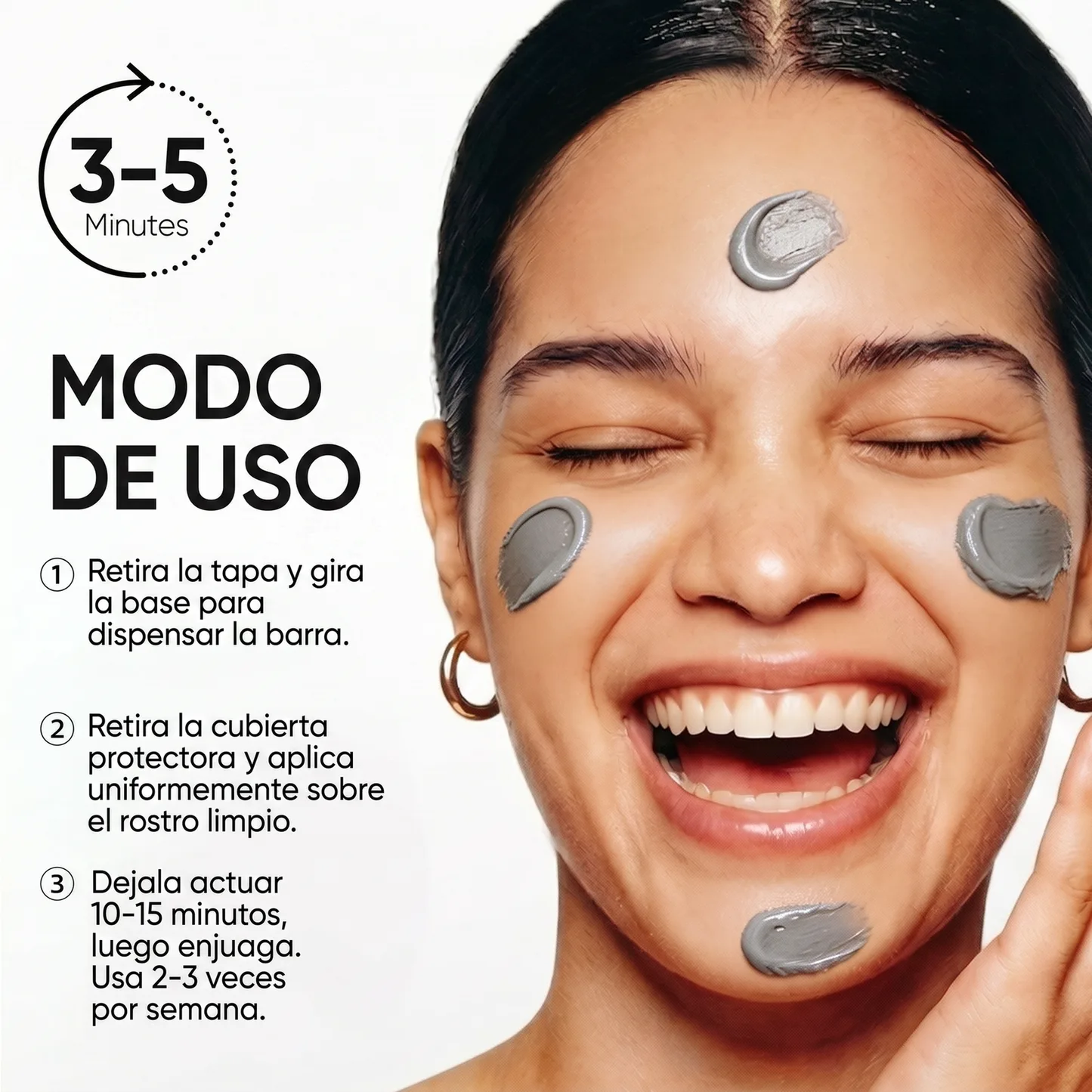 Mascarilla en Barra de Arcilla Volcánica para Puntos Negros