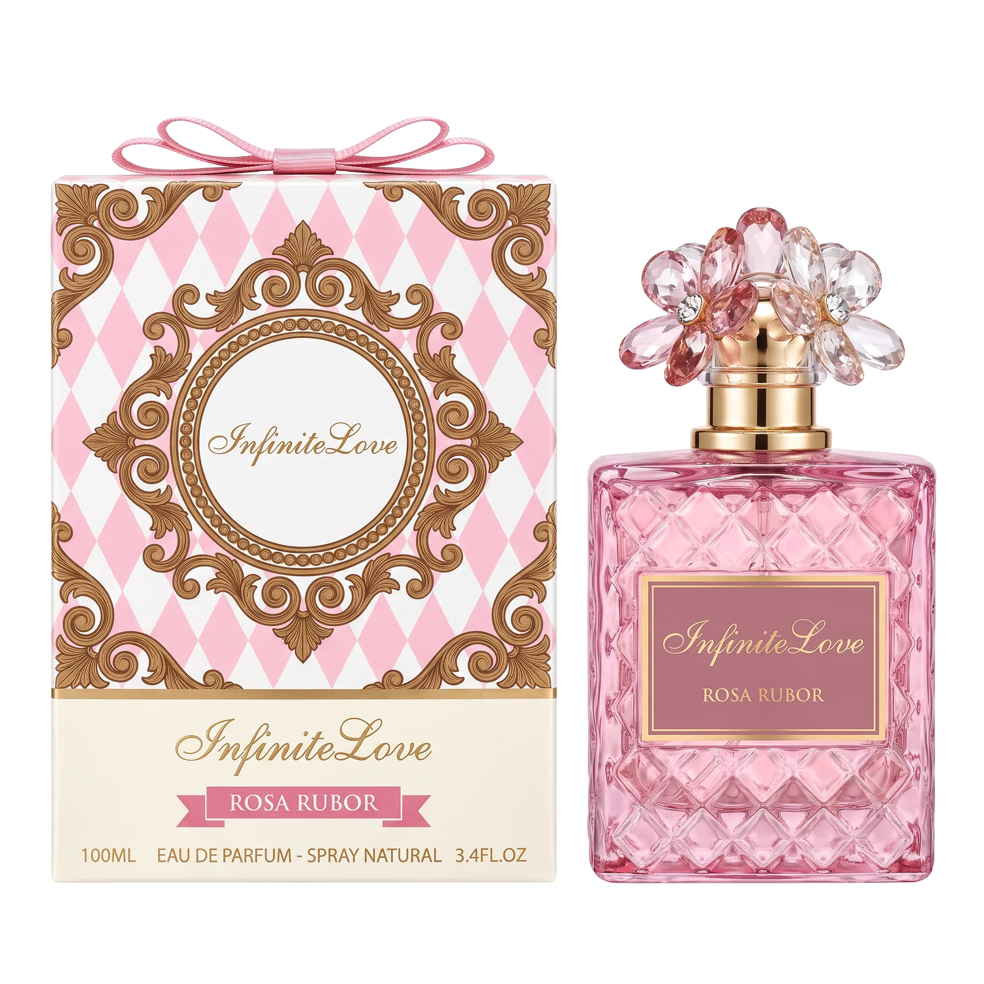 InfiniteLove Perfume Mujer Rosa Rubor Eau de Parfum 100ml