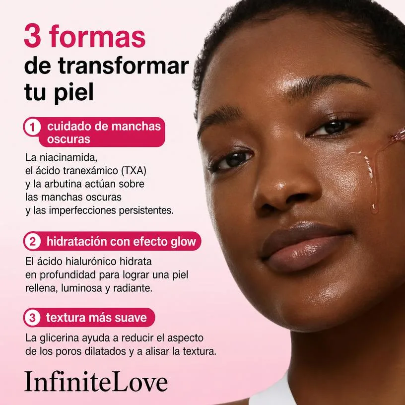 Sérum Niacinamida 10% + Ácido Tranexámico 4% Antimanchas Luminosidad K-Beauty 30ml