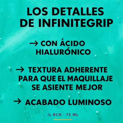 InfiniteGrip — Primer Gel Adherente de 75 ml con Acabado Luminoso