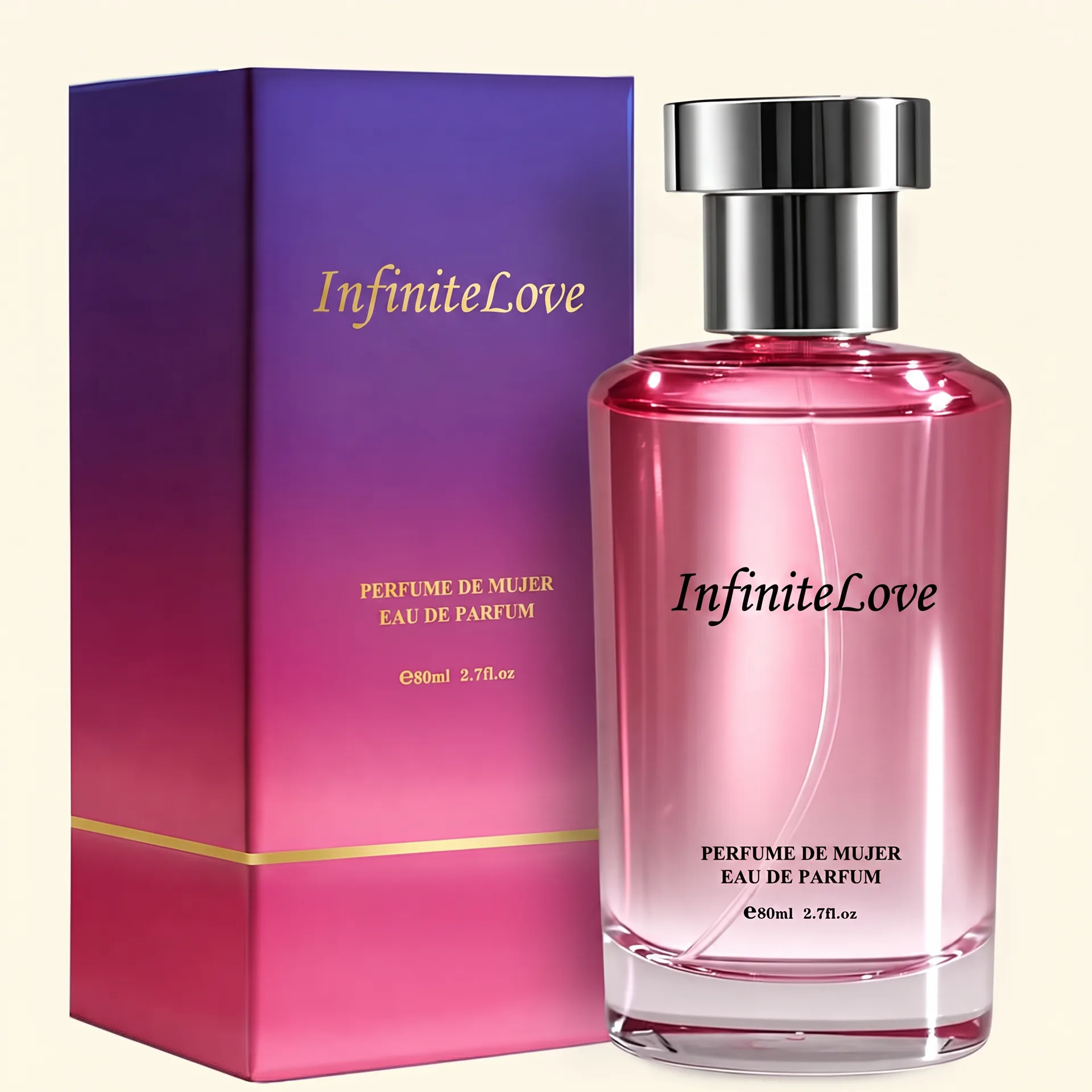 Perfume Oriental Floral InfiniteLove - Frasco y Caja