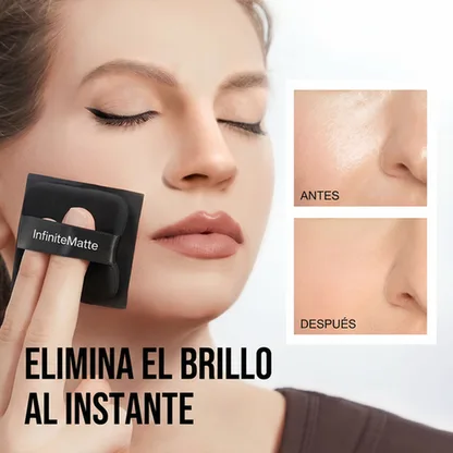 InfiniteMatte - Papeles Absorbentes de Grasa 2 en 1