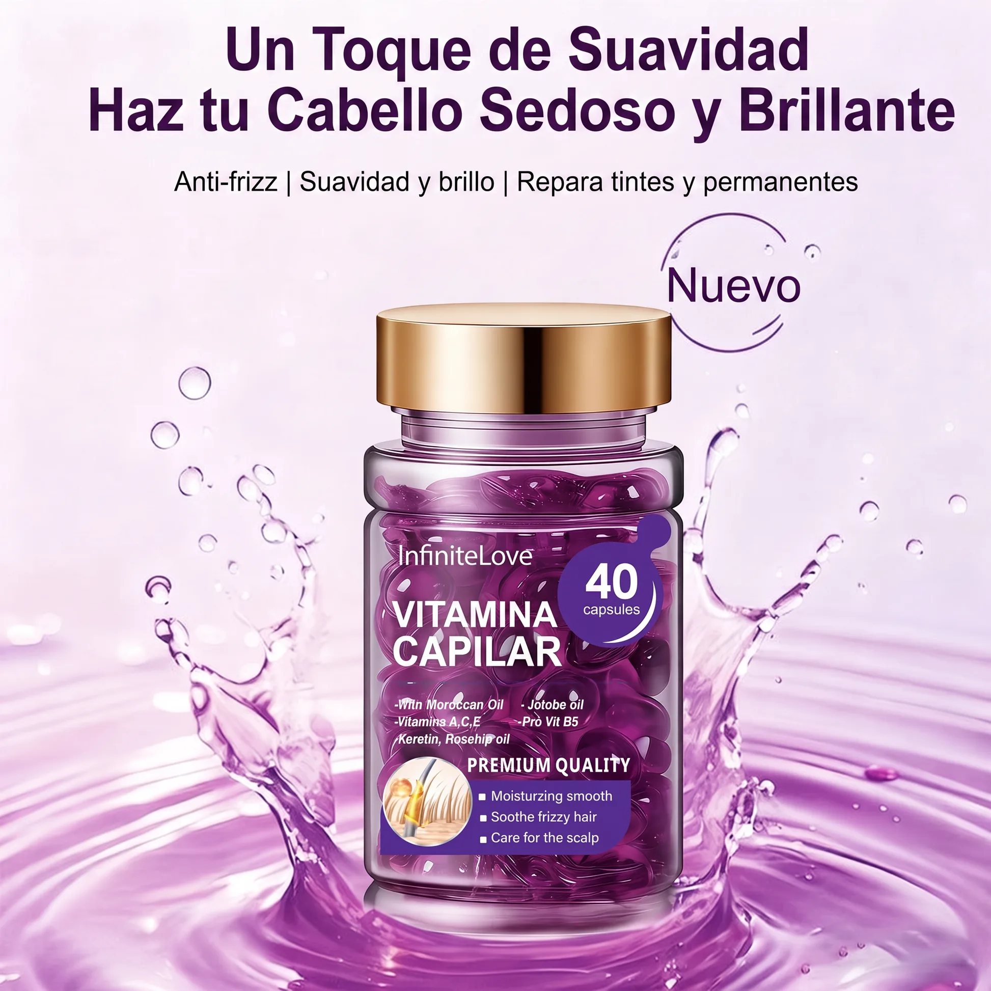 Cápsulas Vitamínicas InfiniteLove - Claim principal