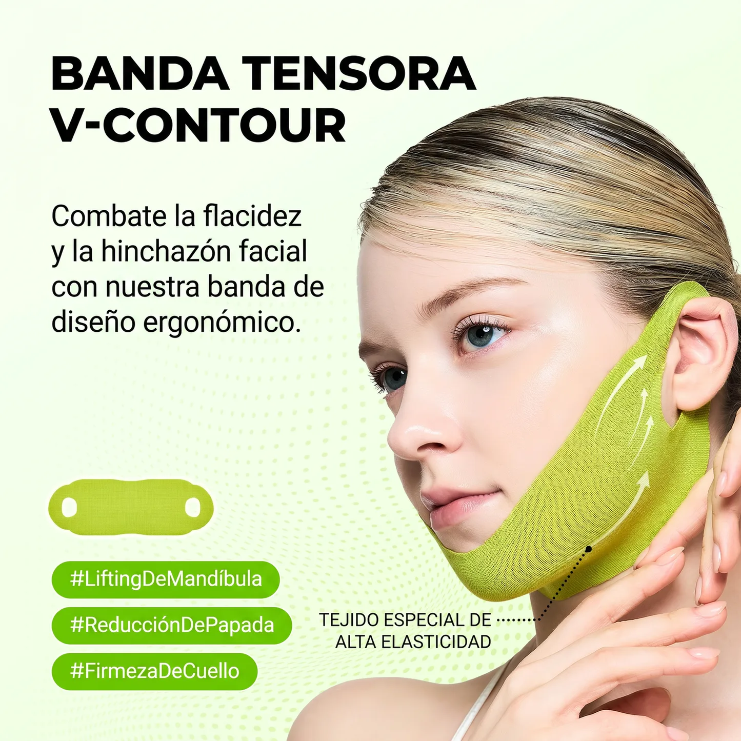 InfiniteLift - Banda Tensora V-Contour Efecto Frío (4 Uds)