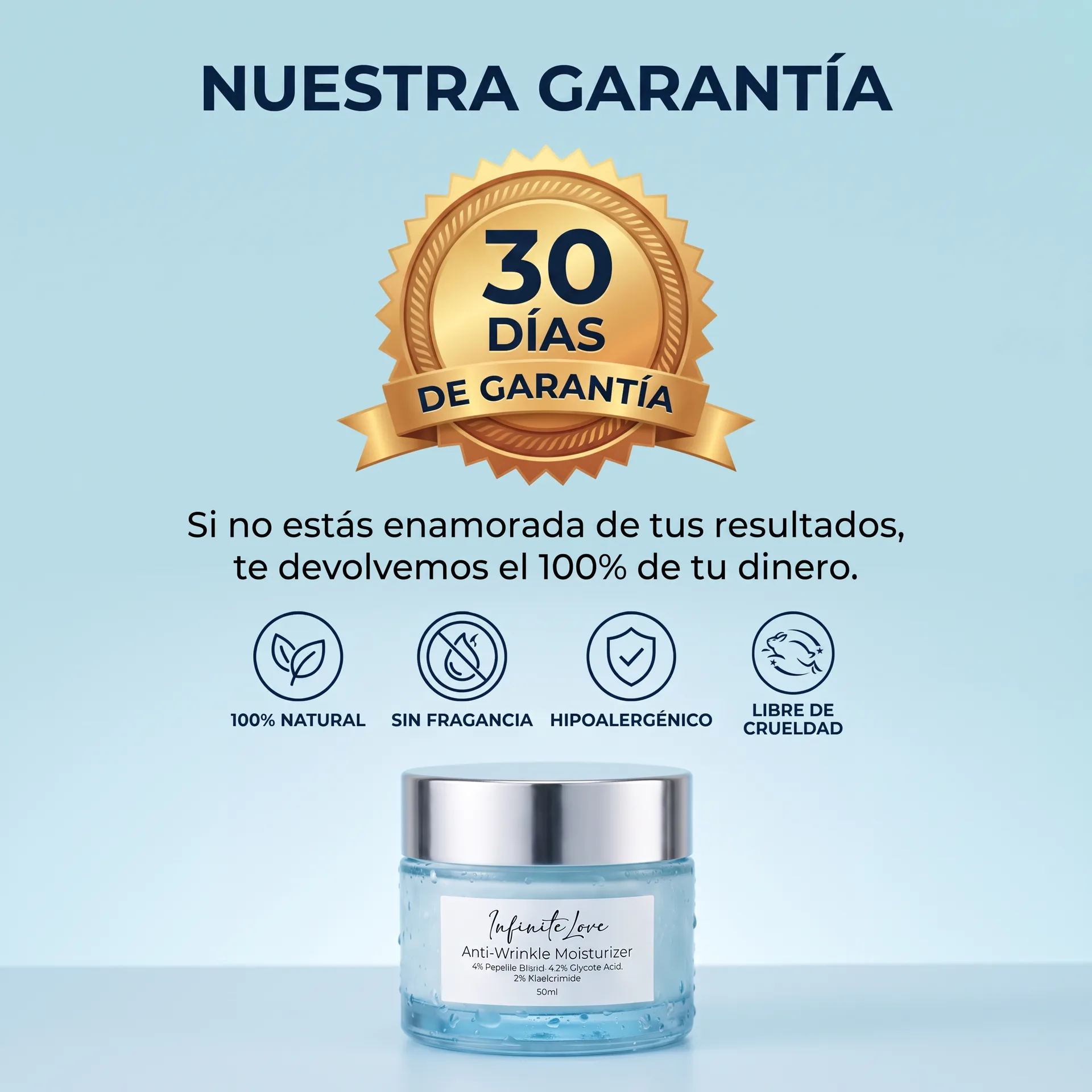 Garantía de satisfacción de 30 días