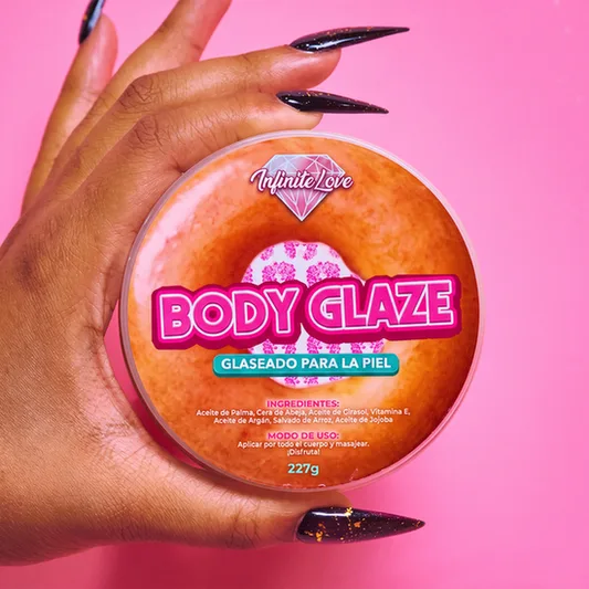 Body Glaze Manteca Corporal Hidratante Orgánica Anti-Edad Brillo Donut Glaseado Piel 227g