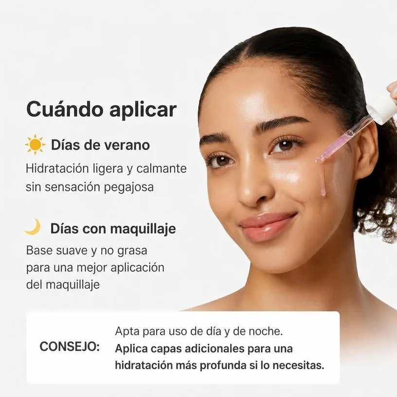 Sérum Rosa PDRN Ultraligero Péptidos Niacinamida Ácido Hialurónico K-Beauty 110ml