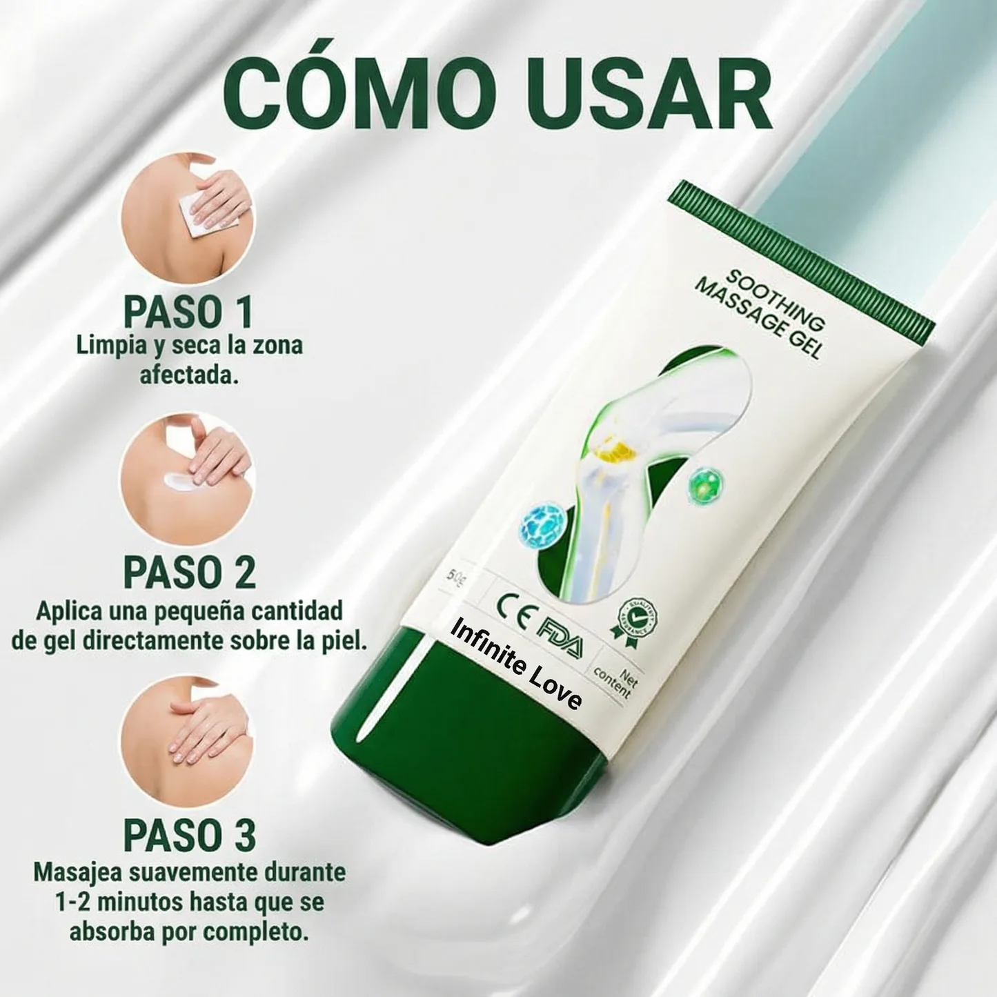 Gel Calmante para Articulaciones 'Dr. Harry 01' con Extracto de Árnica (7%) y Aceite de Cúrcuma