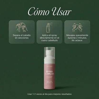 Spray Capilar Anticaída con Biotina y Cafeína – Fortalece y Reduce la Caída