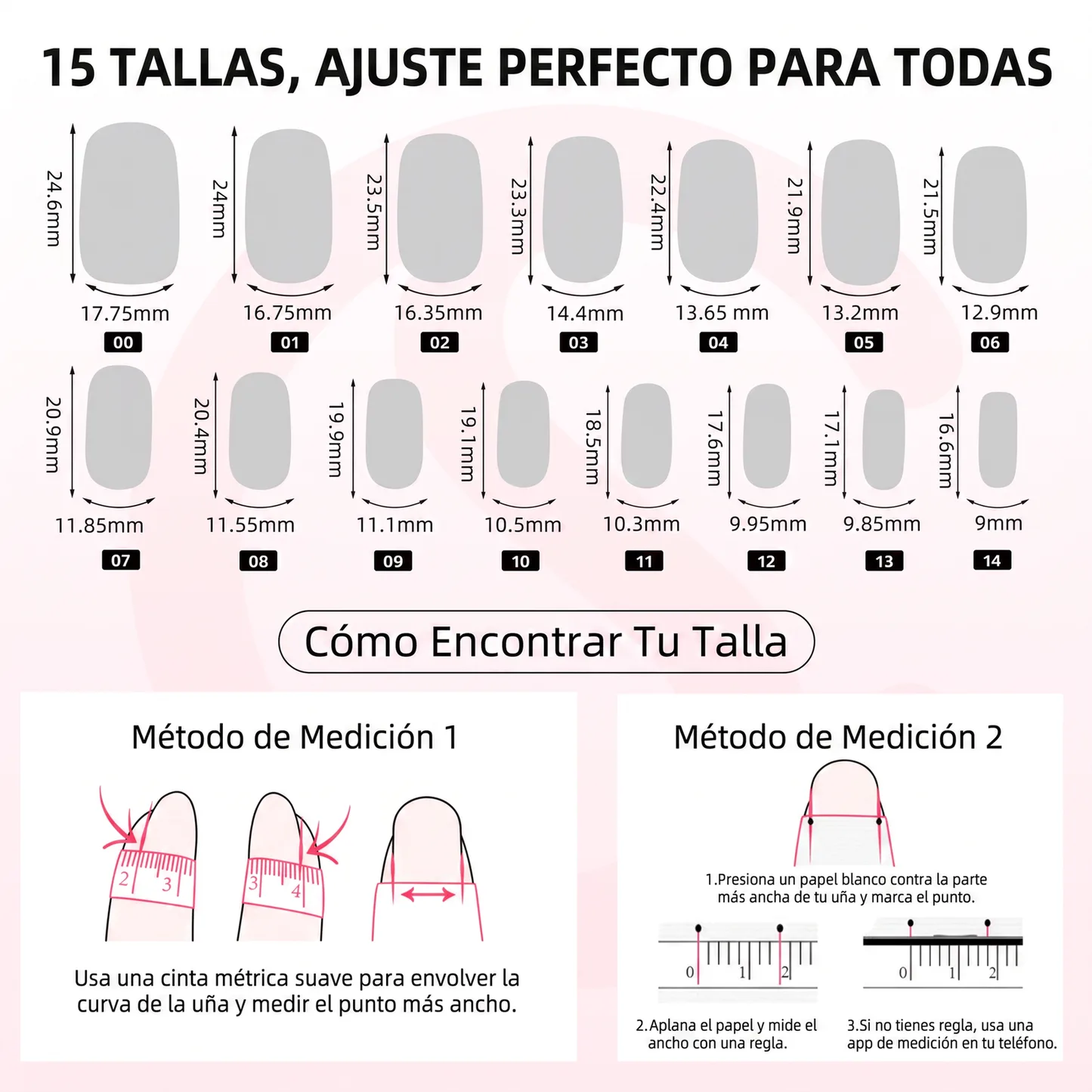 15 Tallas Ajuste Perfecto