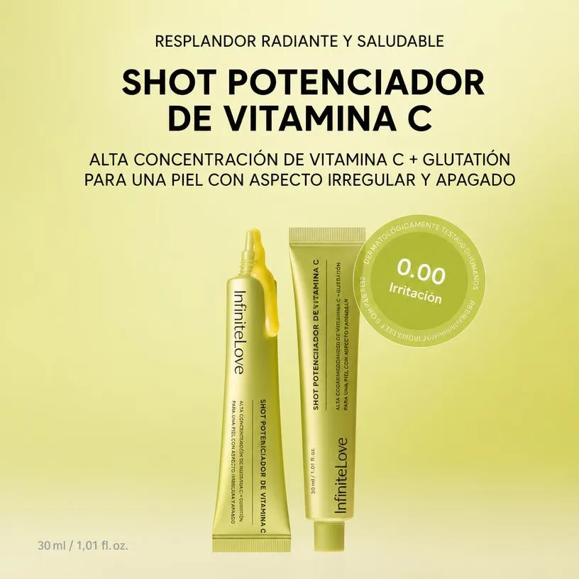 Sérum Vitamina C Booster Shot Glutatión Luminosidad Tono Uniforme K-Beauty 30ml