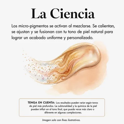 Base Maquillaje Adaptativa Cambia de Color SPF15 Cobertura Natural 16h 30ml