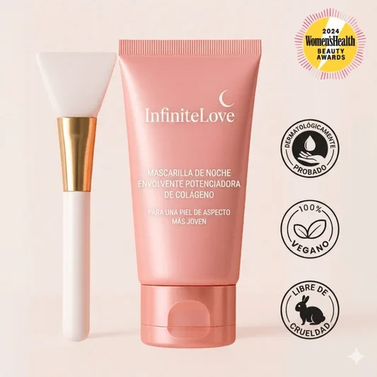 Mascarilla Nocturna de Bio-Colágeno e Hidrogel para Poros Dilatados, Hidratación Profunda y Efecto 'Glass Skin' (Se vuelve Transparente)