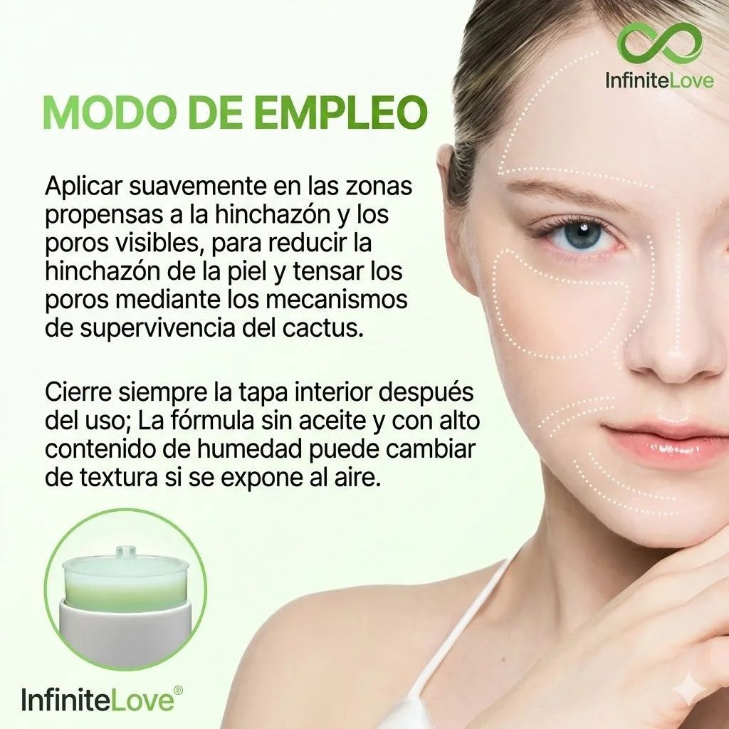 Multi-Bálsamo Coreano en Stick con Efecto Frío (Cactus Cooling) para Minimizar Poros, Desinflamar el Rostro y Reparar la Piel