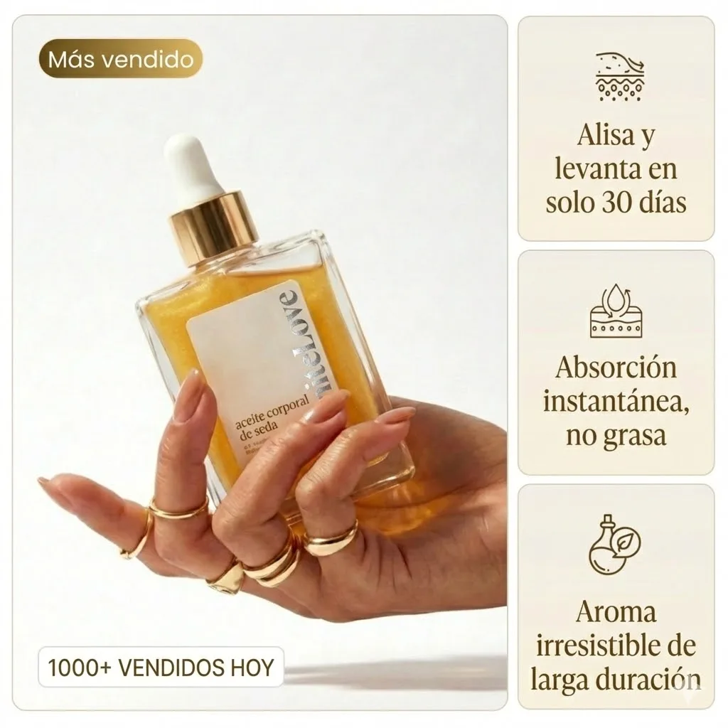 Aceite Corporal Reafirmante para Tensar la Piel Flácida y Arrugada