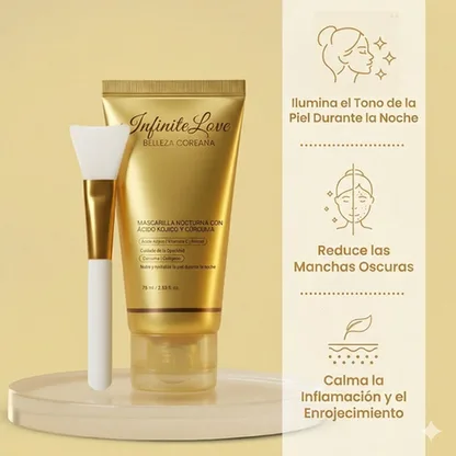 GoldMask — Mascarilla Nocturna Peel-Off de Cúrcuma y Ácido Kójico