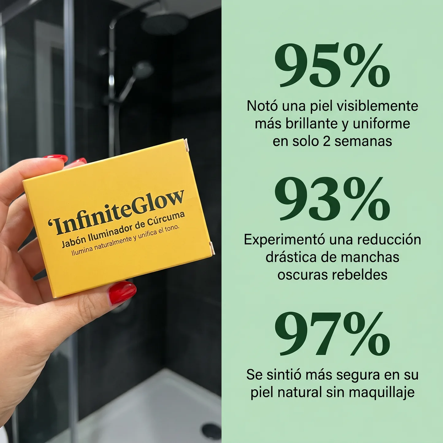 InfiniteGlow - Jabón Iluminador de Cúrcuma