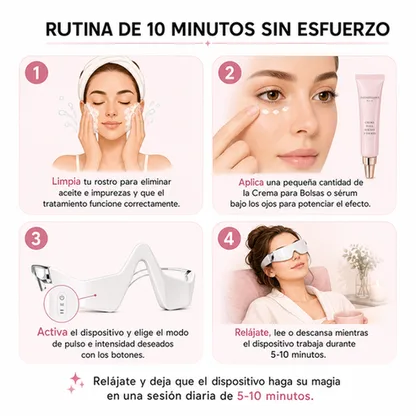 InfiniteEyes® — Terapia de Luz Roja + EMS para Eliminar Bolsas