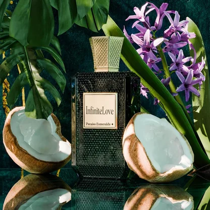 InfiniteLove Paraíso Esmeralda — Extrait de Parfum Tropical Amaderado 100 ml