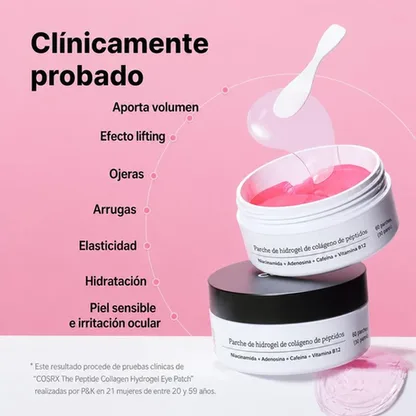 Parches de Hidrogel de Colágeno con Péptidos para Ojos — 60 uds