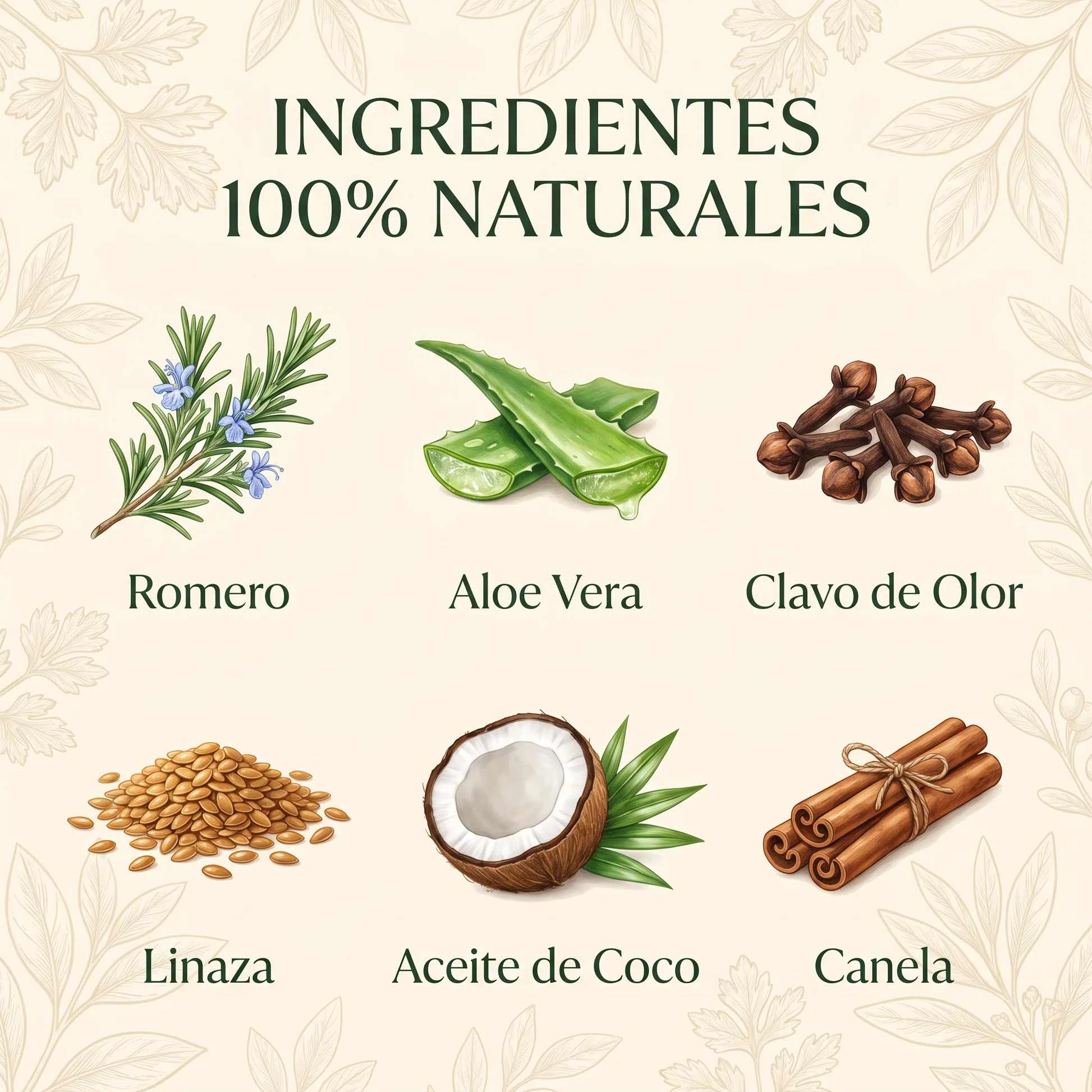 Ingredientes 100% Naturales