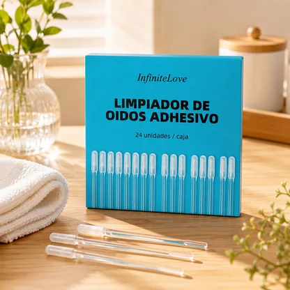 Limpiador de Oidos Adhesivo Reutilizable - 24 Unidades