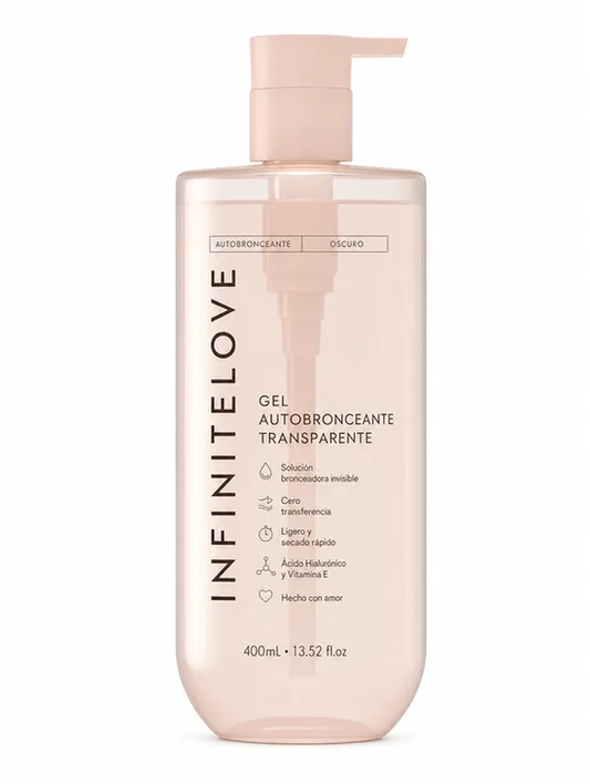 Gel Autobronceante Transparente — Cero Transferencia con Ácido Hialurónico 400ml